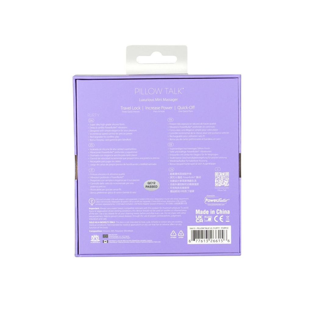 Розкішний вібратор Pillow Talk Flirty Purple Special Edition