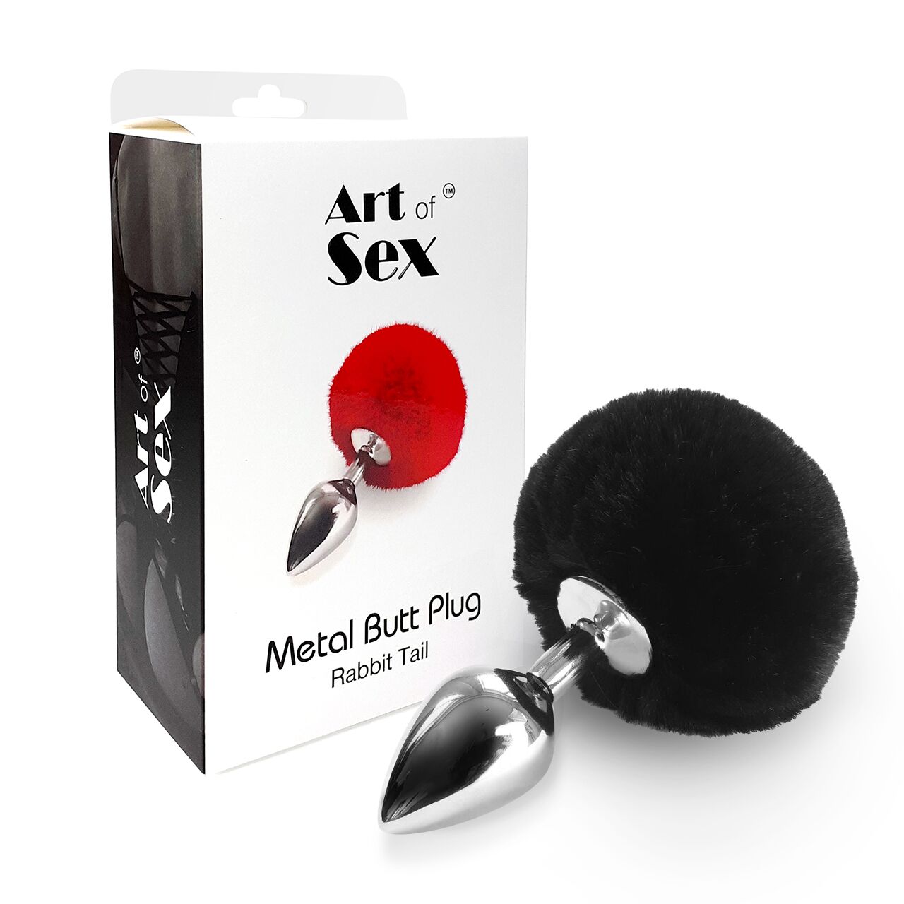 Анальна пробка Art of Sex Metal Butt plug Rabbit Tail