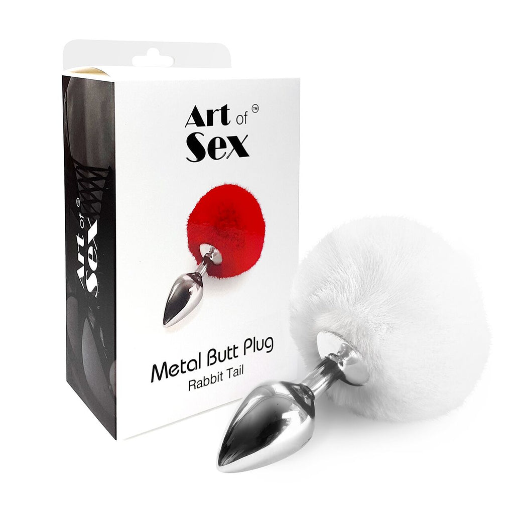 Анальна пробка Art of Sex Metal Butt plug Rabbit Tail