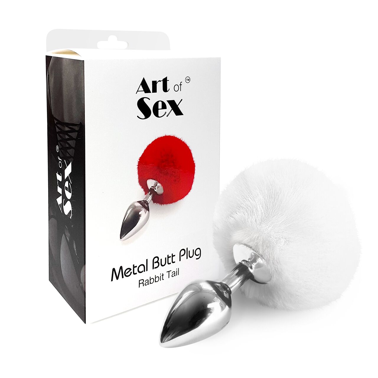 Анальна пробка Art of Sex Metal Butt plug Rabbit Tail