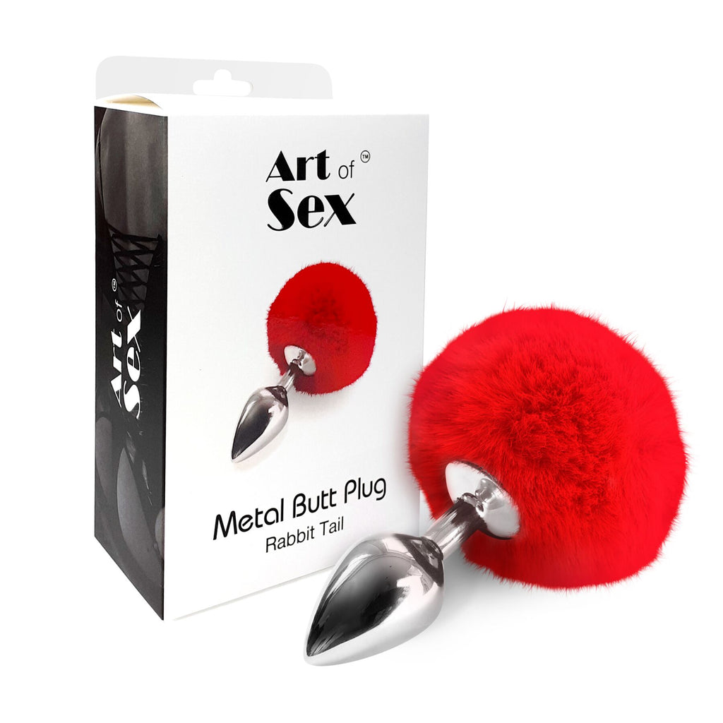 Анальна пробка Art of Sex Metal Butt plug Rabbit Tail
