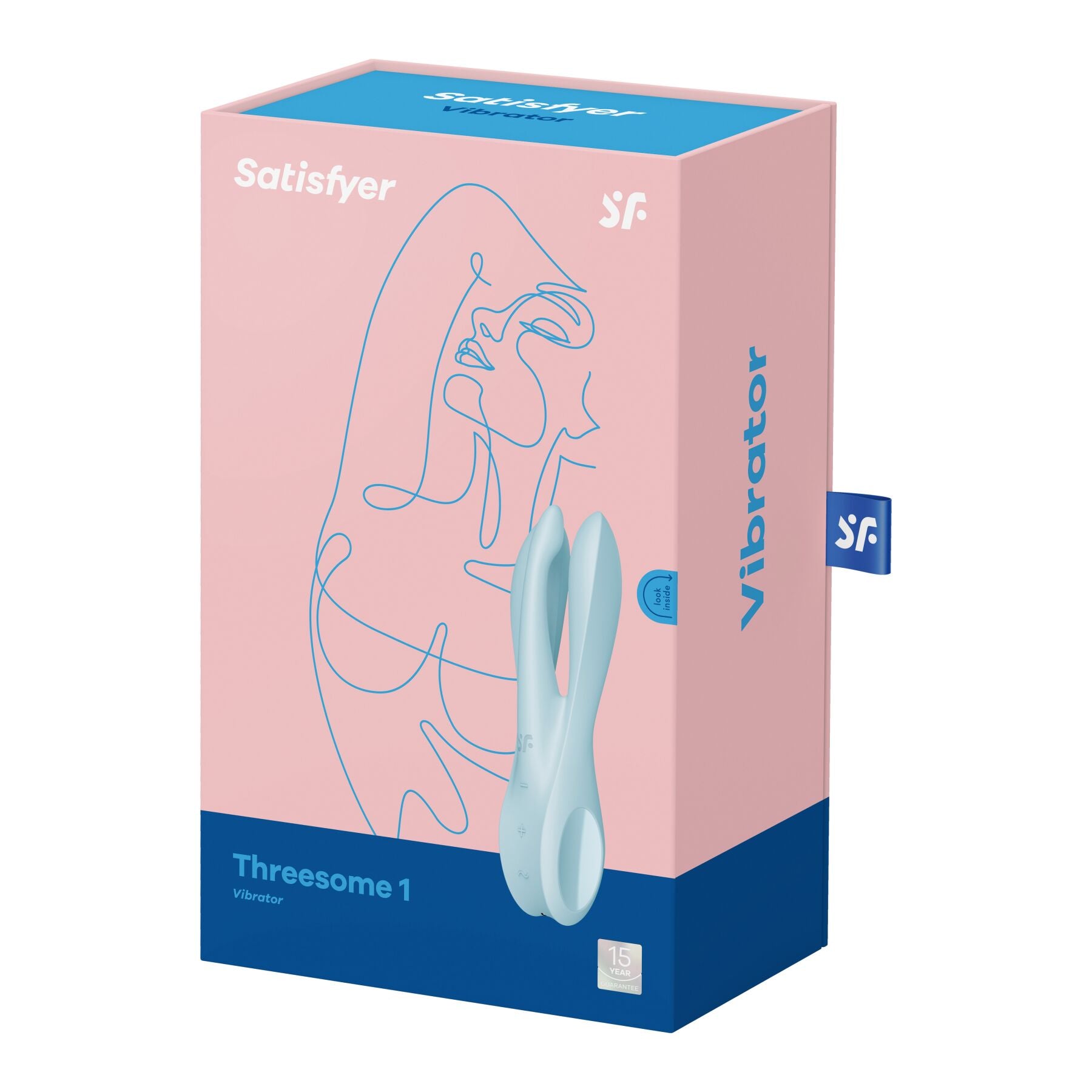 Кліторальний вібратор Satisfyer Threesome 1 з трьома гнучкими пальчиками