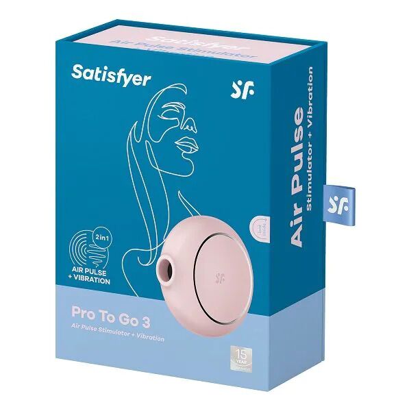 Вакуумний стимулятор із вібрацією Satisfyer Pro To Go 3