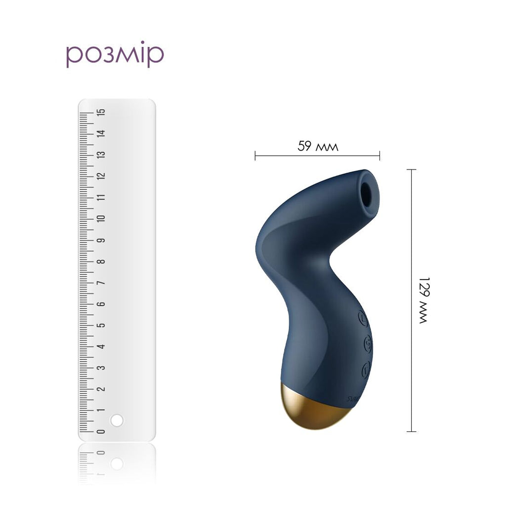 Вакуумний кліторальний стимулятор Svakom Pulse Pure Navy