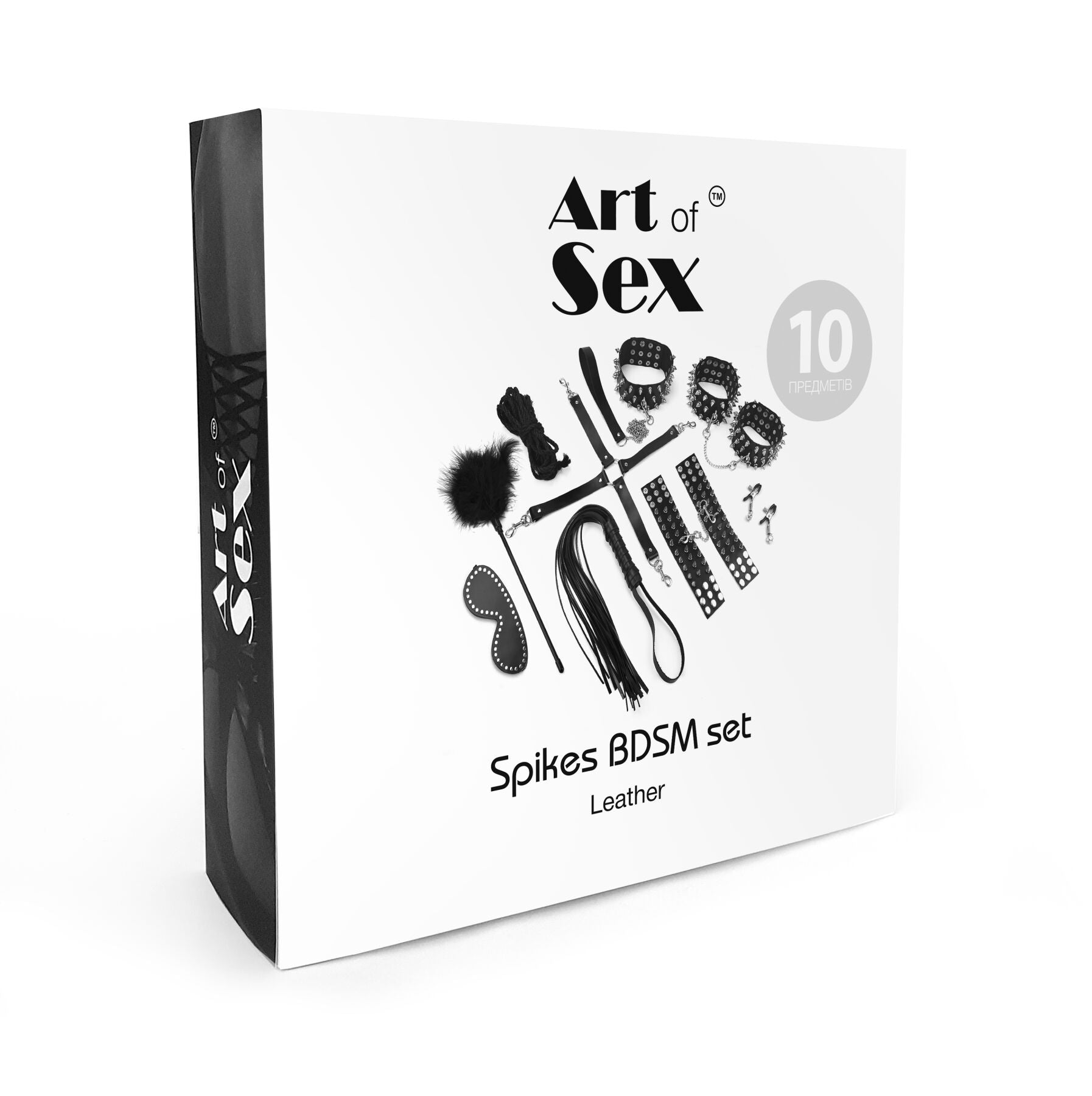 Набір для фіксації Art of Sex набір Art of Sex - Spikes BDSM Set Leather