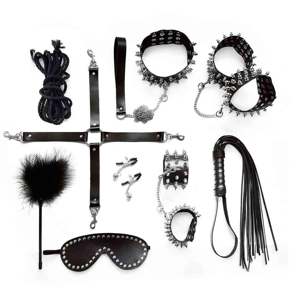 Набір для фіксації Art of Sex набір Art of Sex - Spikes BDSM Set Leather