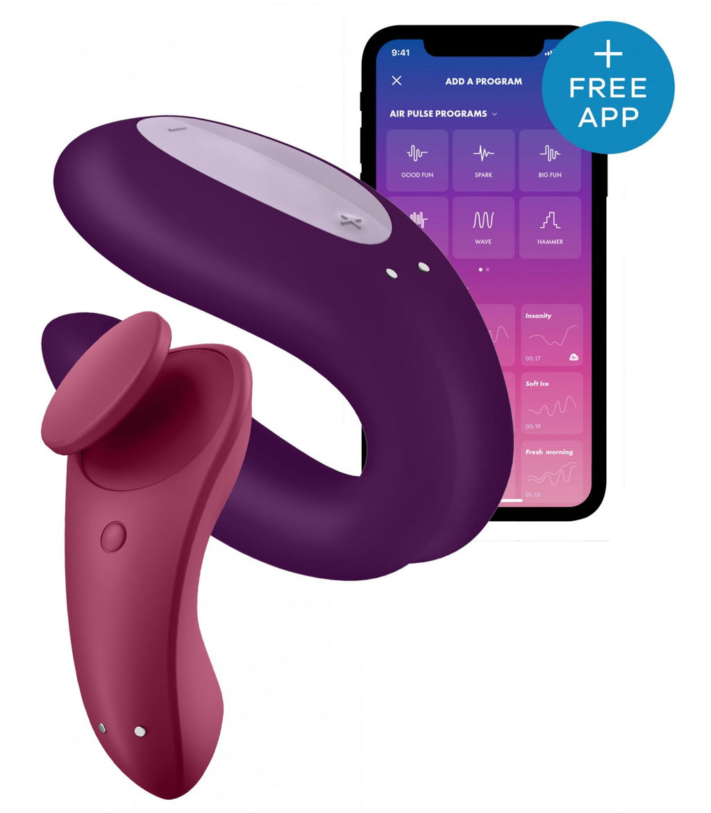 Набір Satisfyer Partner Box 1 вібратор для пар Double Joy + вібратор у трусики Sexy Secret