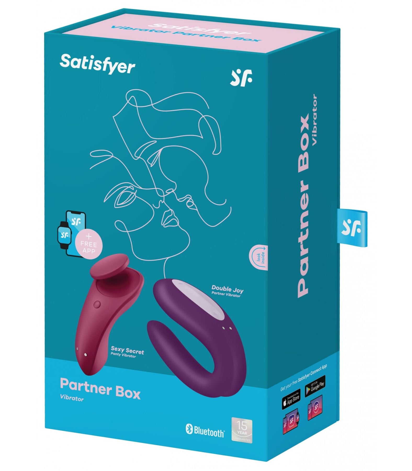 Набір Satisfyer Partner Box 1 вібратор для пар Double Joy + вібратор у трусики Sexy Secret