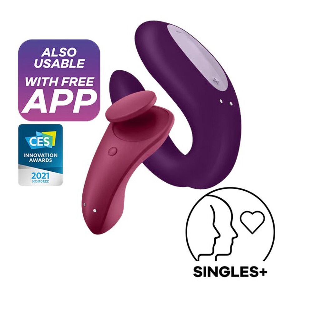 Набір Satisfyer Partner Box 1 вібратор для пар Double Joy + вібратор у трусики Sexy Secret