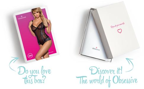 Сітчасте боді на кісточках Obsessive Amanta