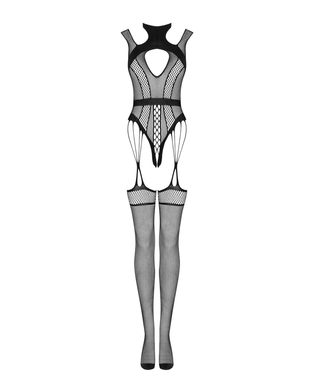 Ажурний бодістокінг з отворами Obsessive Bodystocking G327