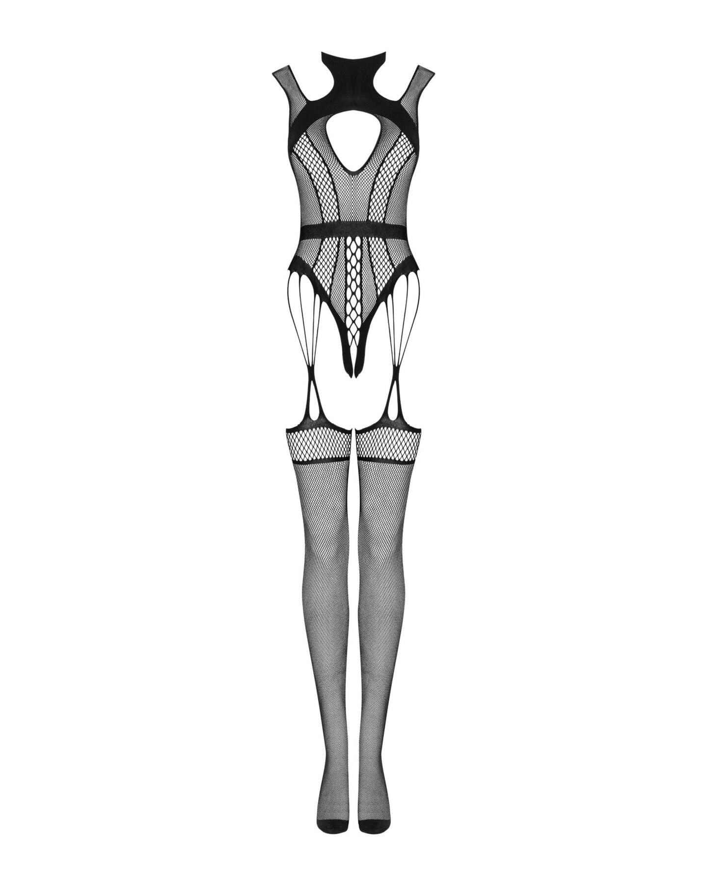 Ажурний бодістокінг з отворами Obsessive Bodystocking G327