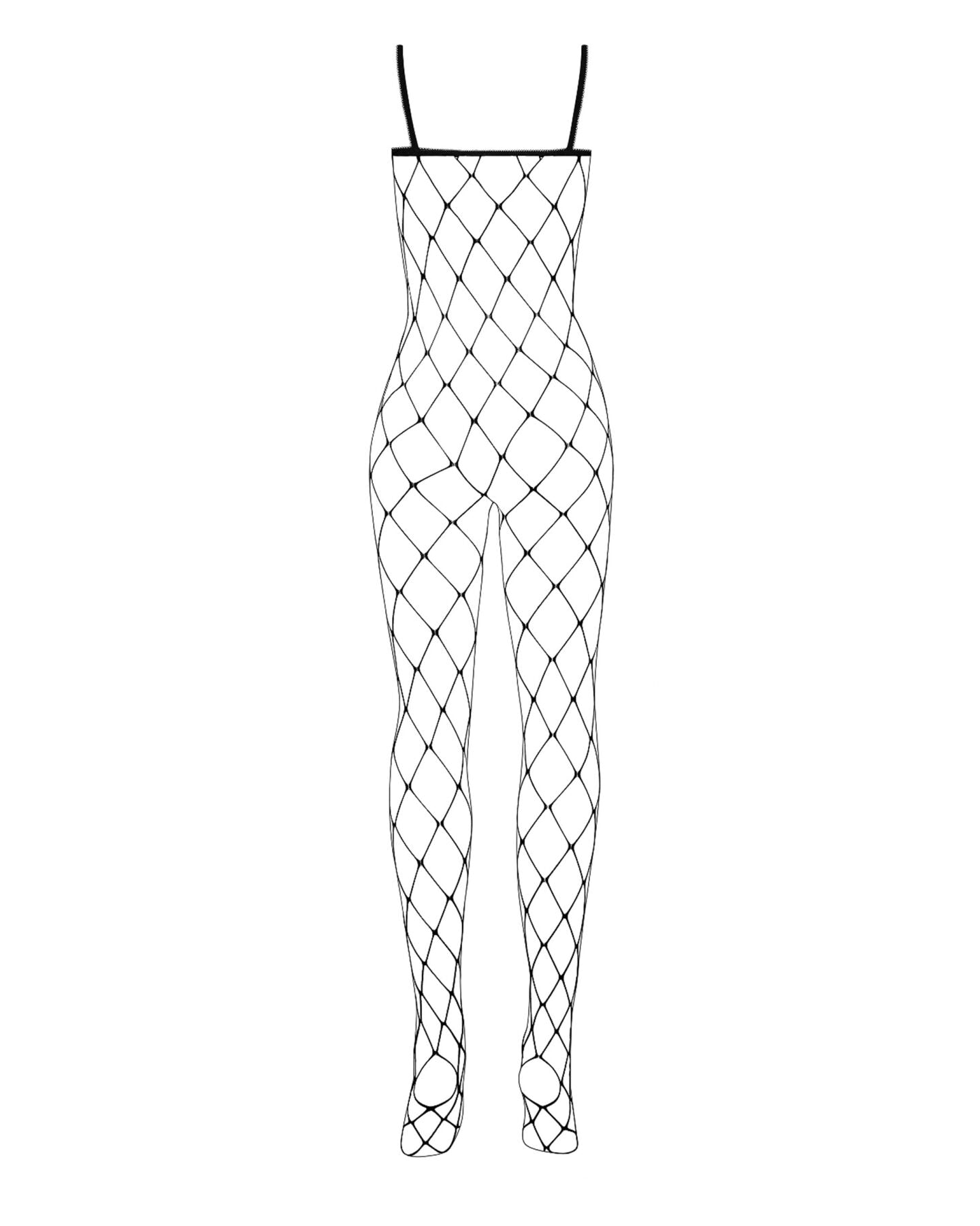 Бодістокінг з великим вічком і відкритими грудьми Obsessive Bodystocking N102