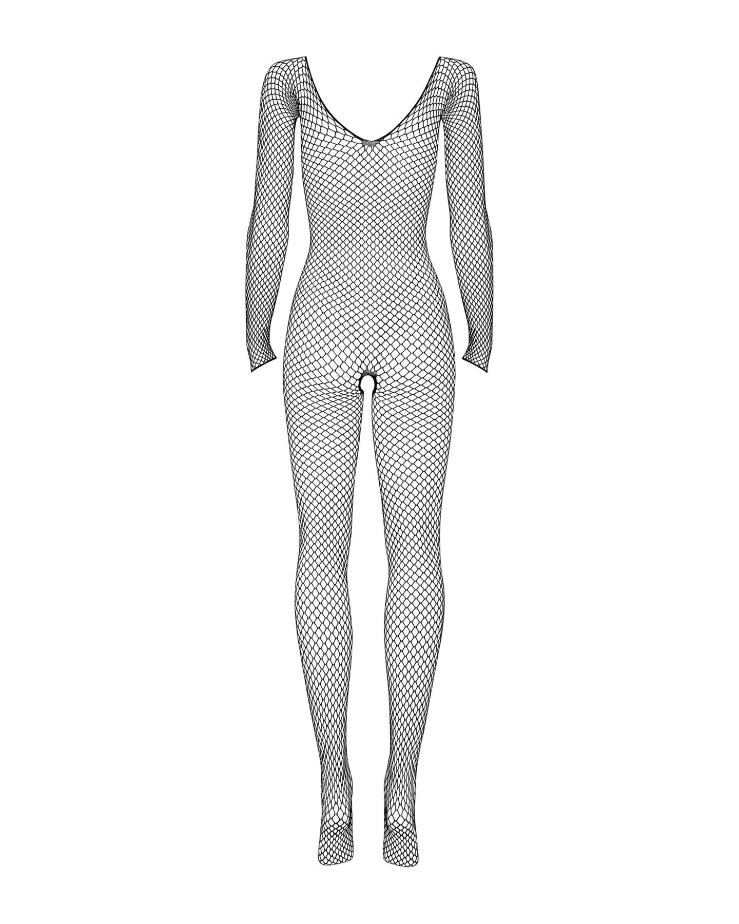 Сітчастий бодістокінг із довгим рукавом Obsessive Bodystocking N109