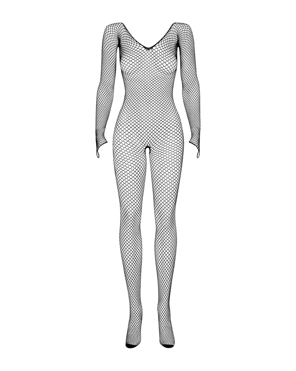 Сітчастий бодістокінг із довгим рукавом Obsessive Bodystocking N109