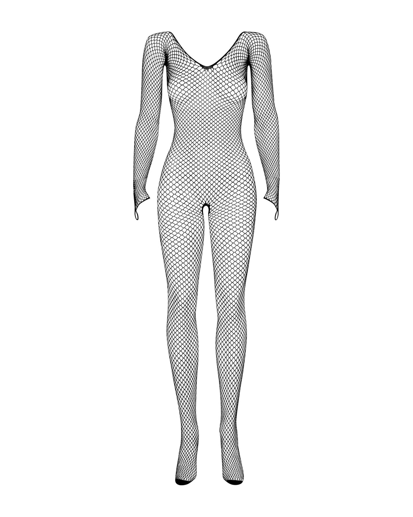 Сітчастий бодістокінг із довгим рукавом Obsessive Bodystocking N109