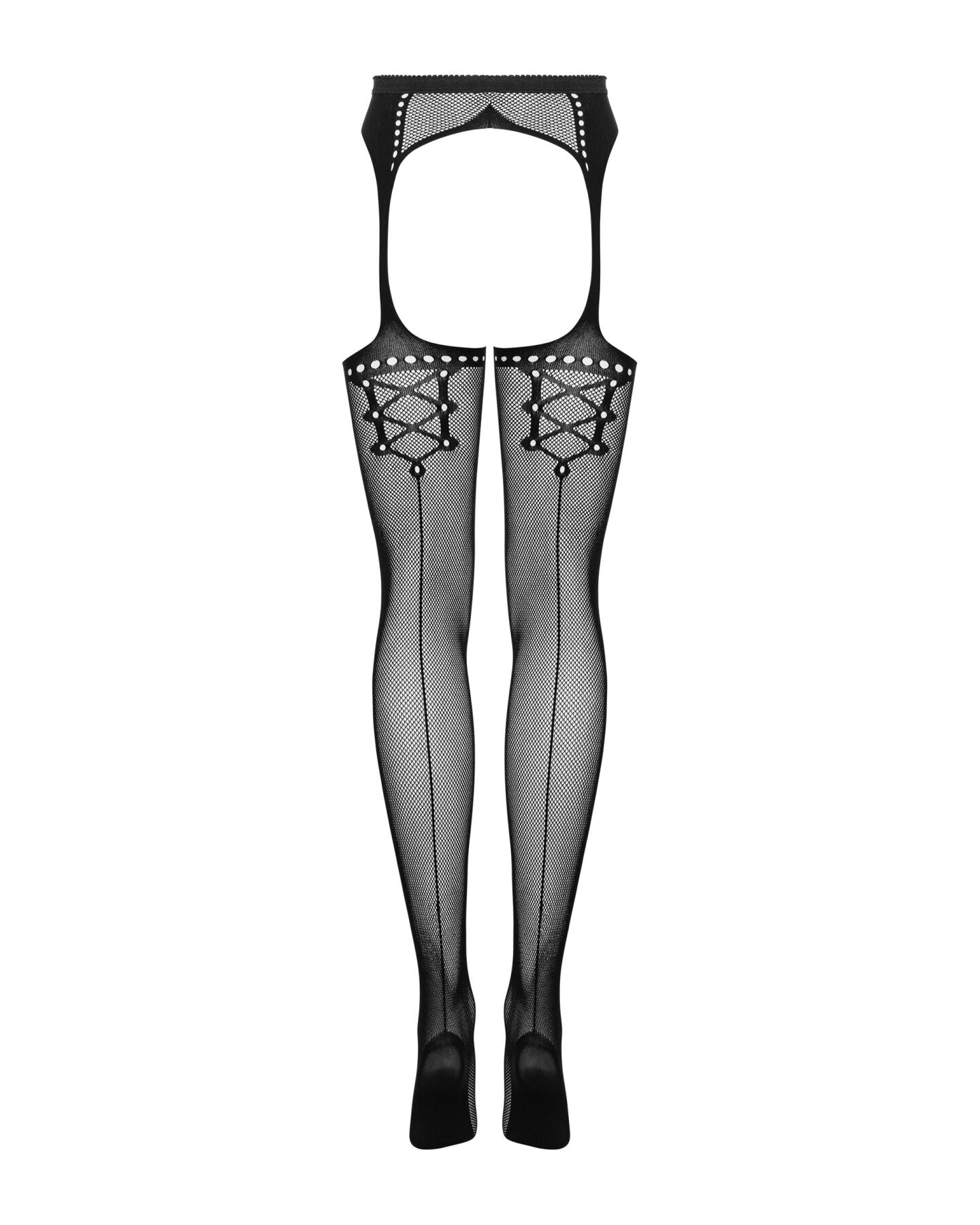 Сітчасті панчохи-стокінги зі стрілкою Obsessive Garter stockings S314