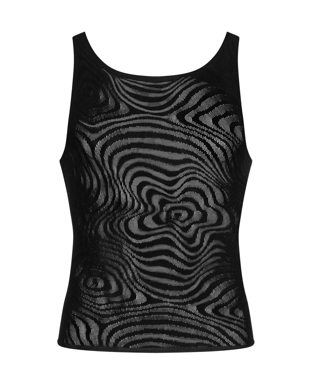 Чоловіча напівпрозора майка-борцовка з візерунком Obsessive T103 tank top