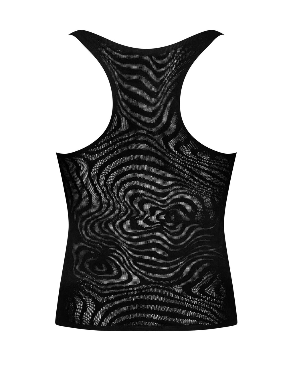 Чоловіча напівпрозора майка-борцовка з візерунком Obsessive T103 tank top
