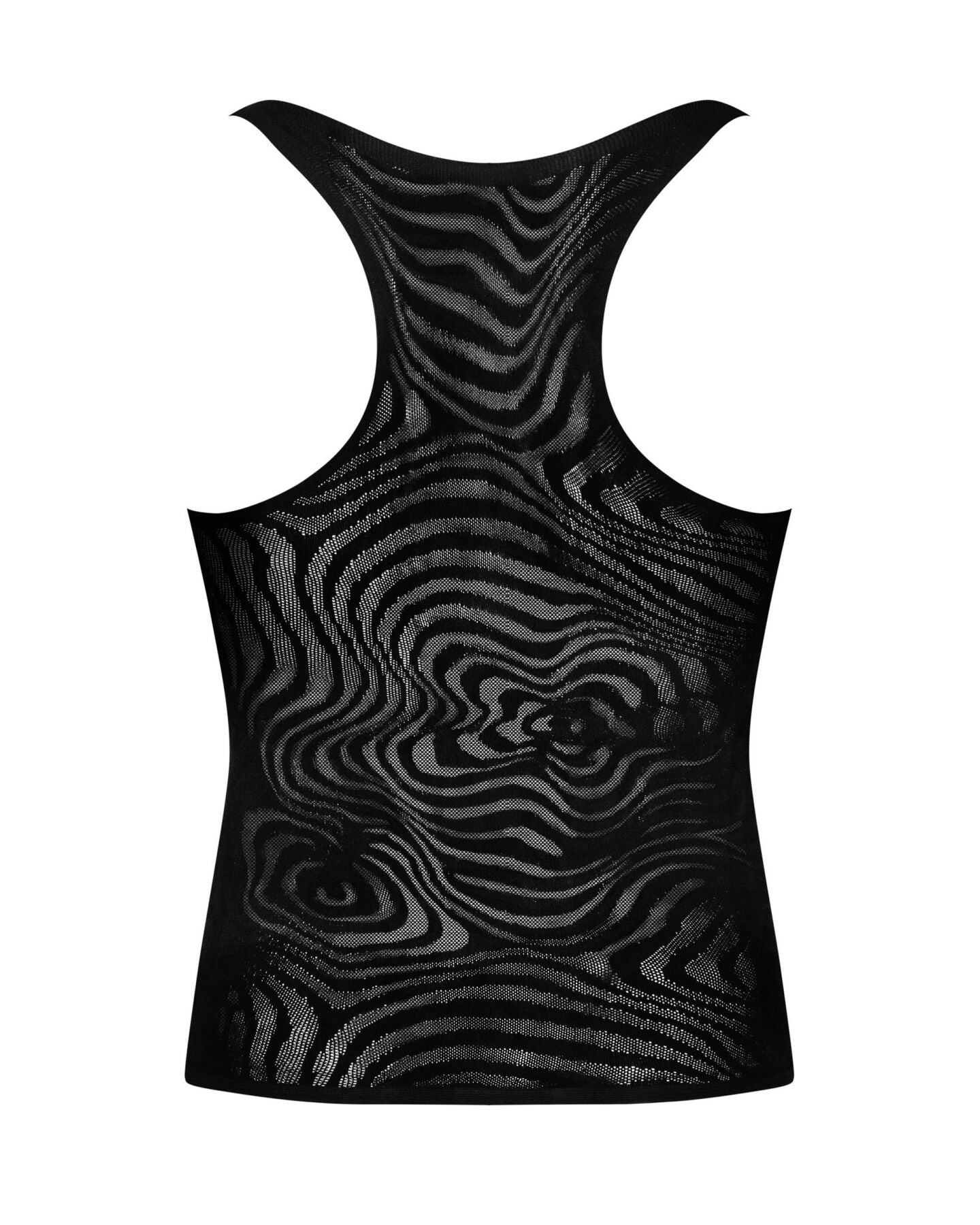 Чоловіча напівпрозора майка-борцовка з візерунком Obsessive T103 tank top
