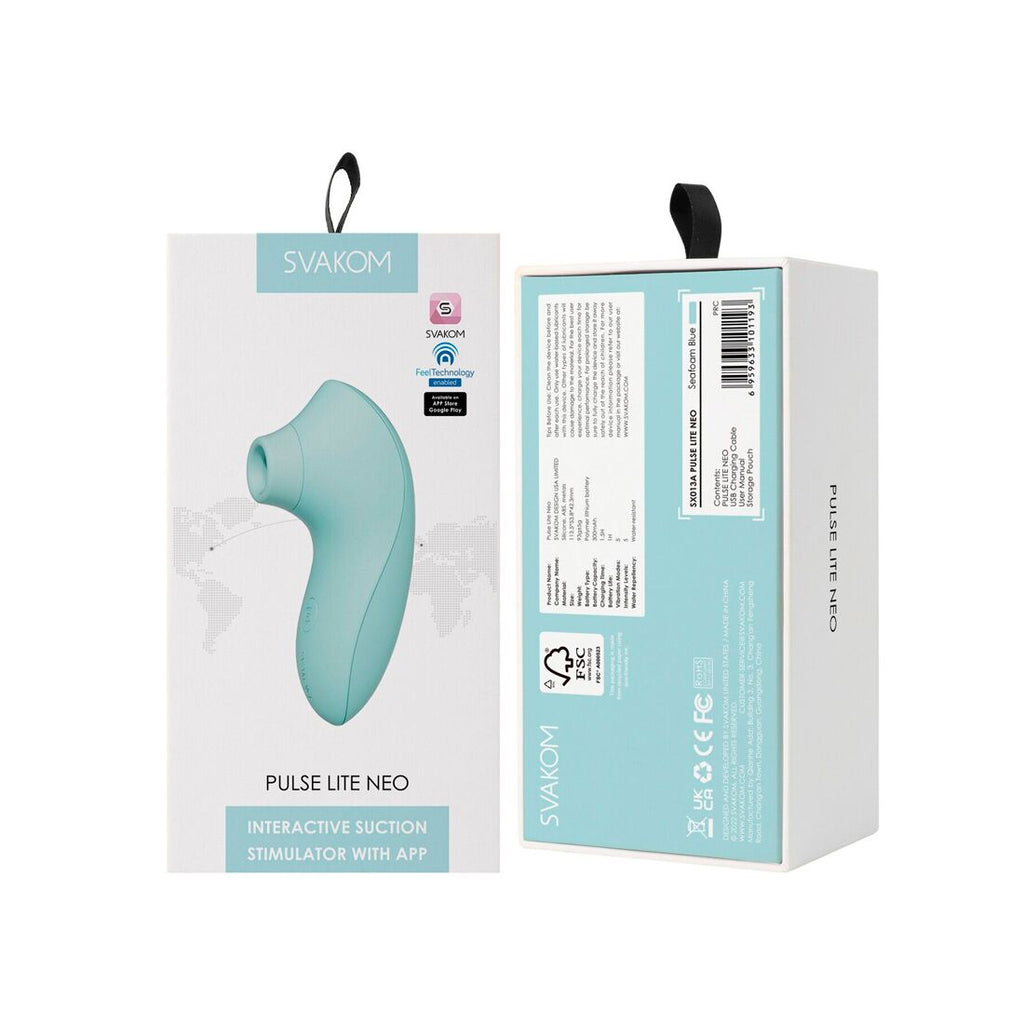 Вакуумний стимулятор Svakom Pulse Lite Neo Seafoam