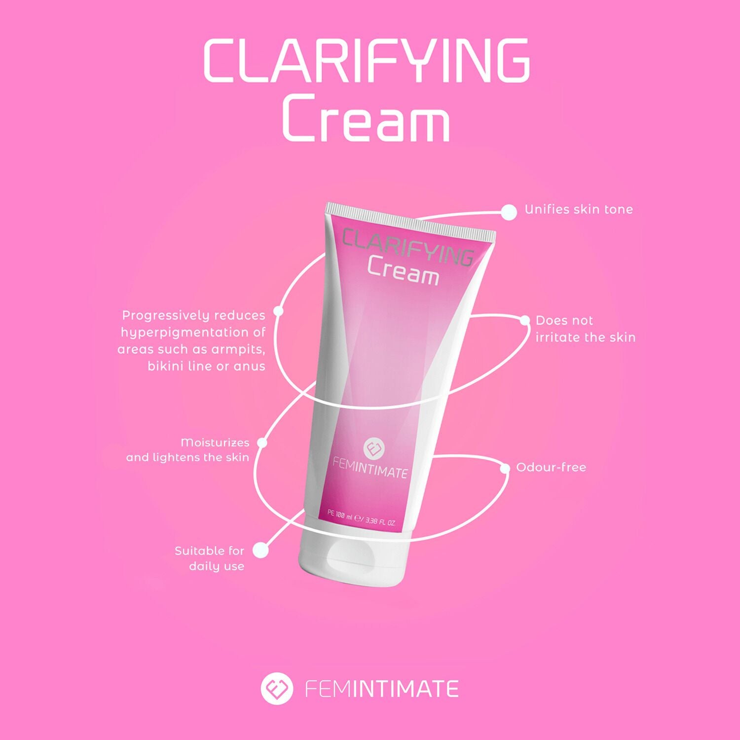 Вибілювальний крем Femintimate Clarifying Cream