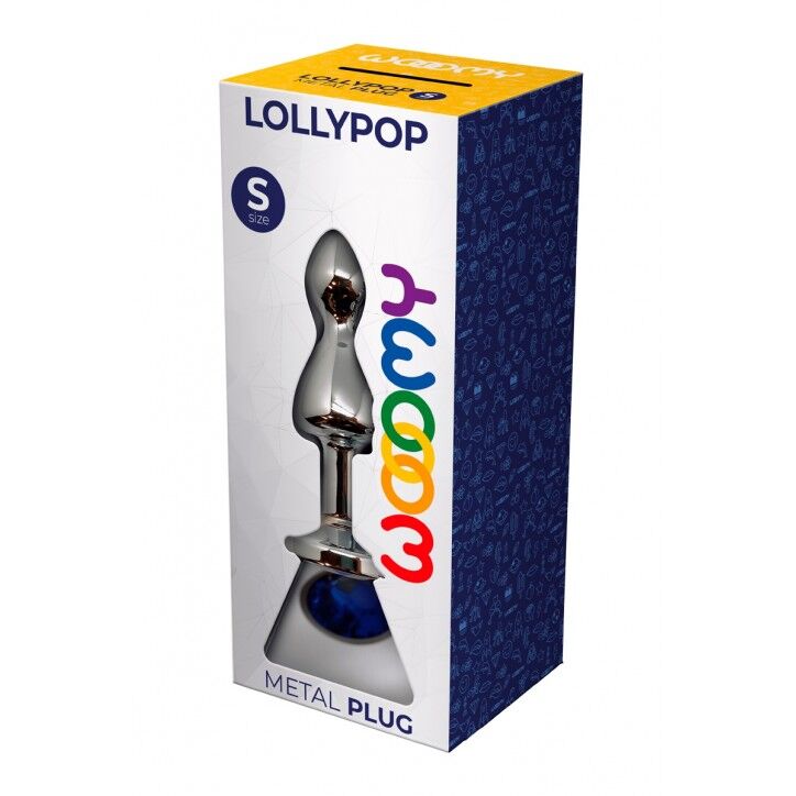 Металева анальна пробка Wooomy Lollypop Double Ball