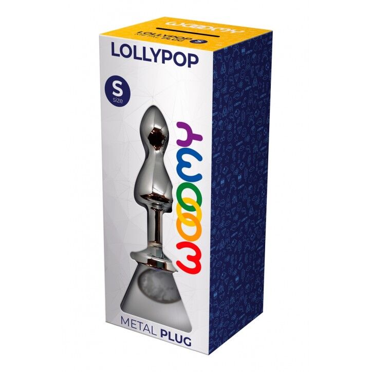 Металева анальна пробка Wooomy Lollypop Double Ball