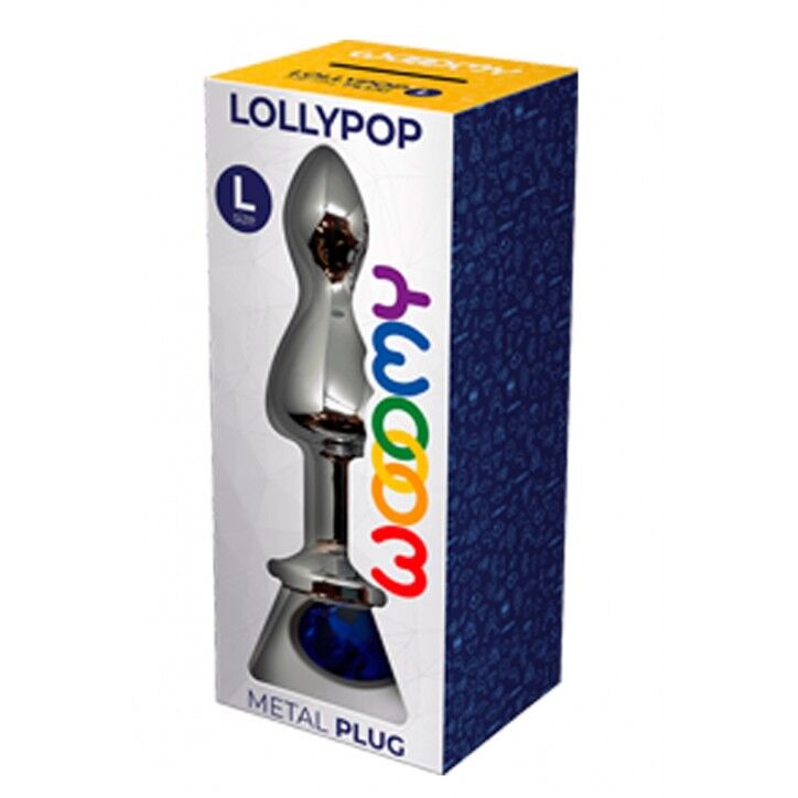 Металева анальна пробка Wooomy Lollypop Double Ball