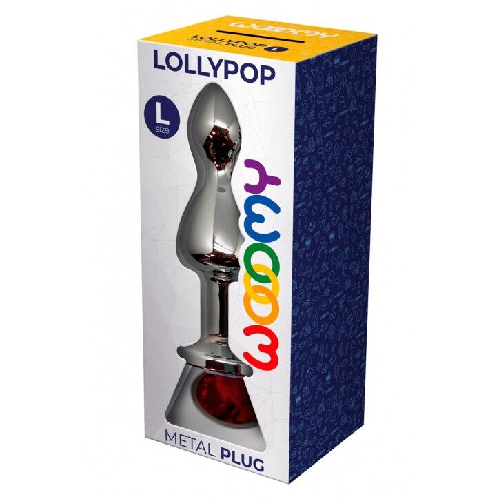Металева анальна пробка Wooomy Lollypop Double Ball
