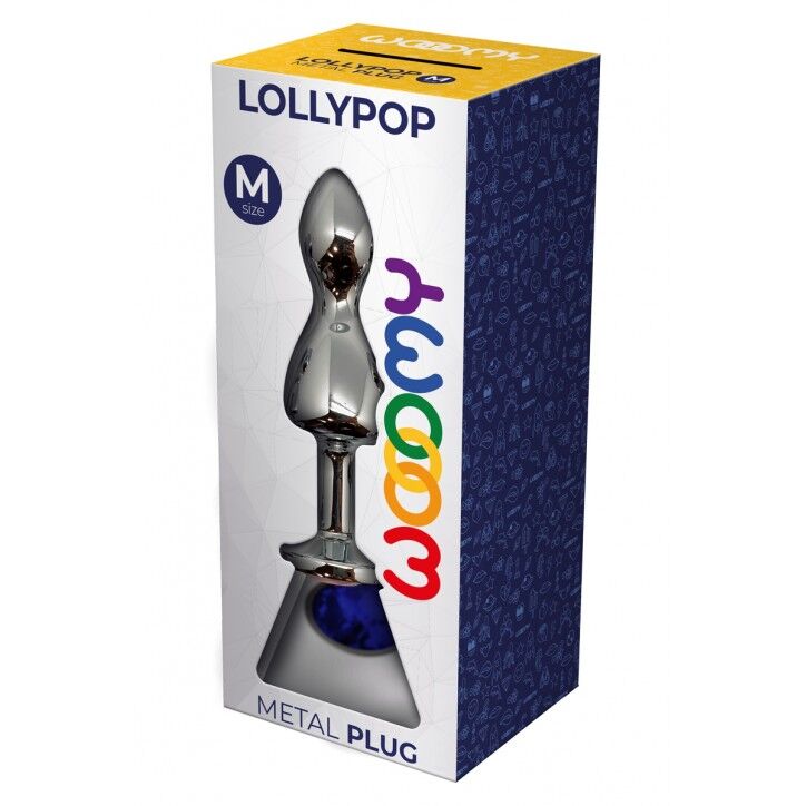 Металева анальна пробка Wooomy Lollypop Double Ball