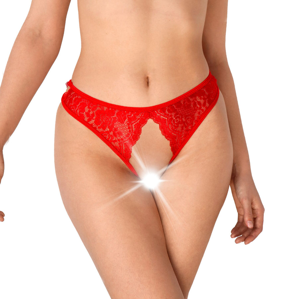 Мереживні трусики з відкритим доступом Art of Sex Mia