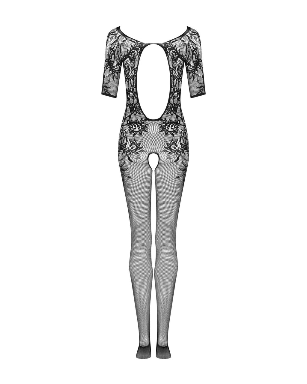 Сітчастий бодістокінг з квітковим малюнком Obsessive Bodystocking F238