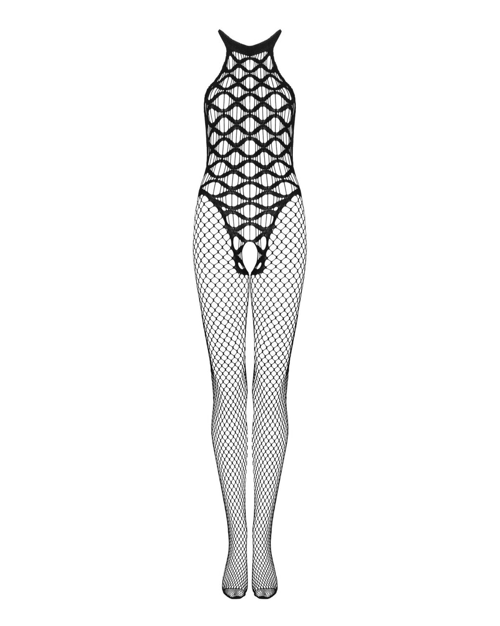 Сітчастий бодістокінг з імітацією боді Obsessive Bodystocking G332