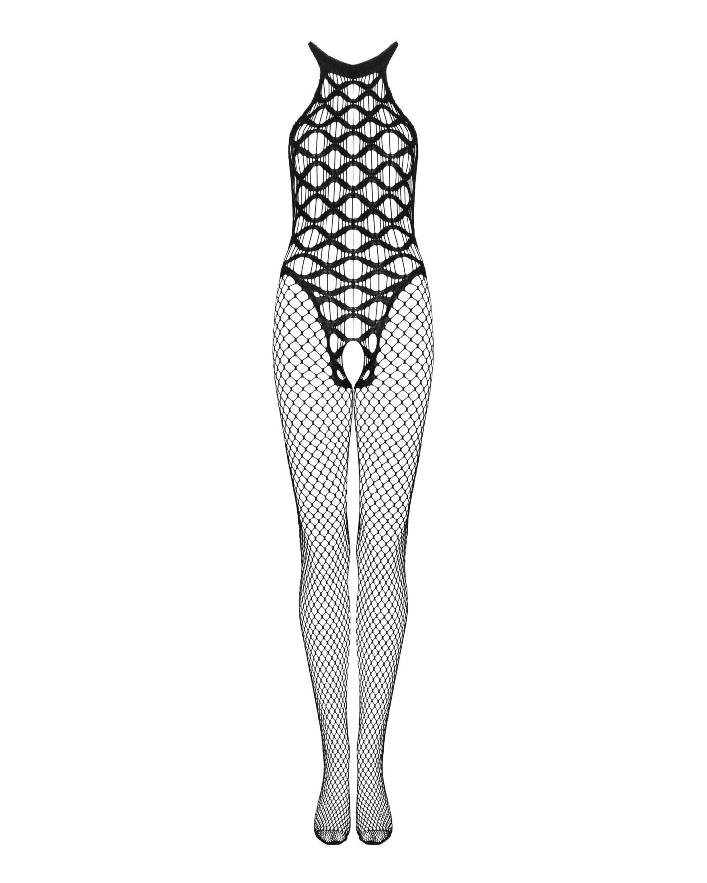 Сітчастий бодістокінг з імітацією боді Obsessive Bodystocking G332
