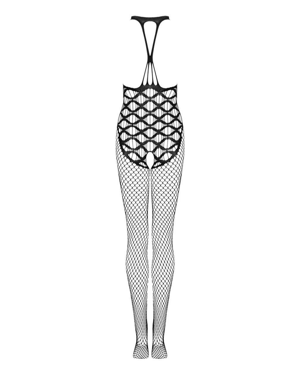 Сітчастий бодістокінг з імітацією боді Obsessive Bodystocking G332