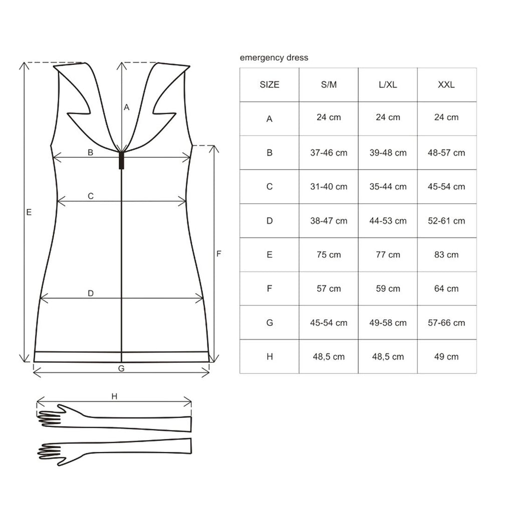 Еротичний костюм медсестри Obsessive Emergency dress