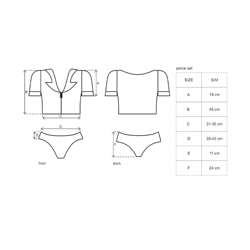 Еротичний костюм поліцейського Obsessive Police set