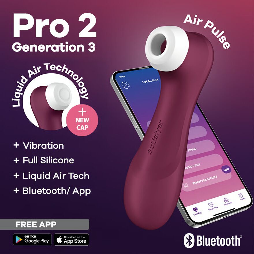 Вакуумний кліторальний стимулятор Satisfyer Pro 2 Generation 3 with Liquid Air Connect App