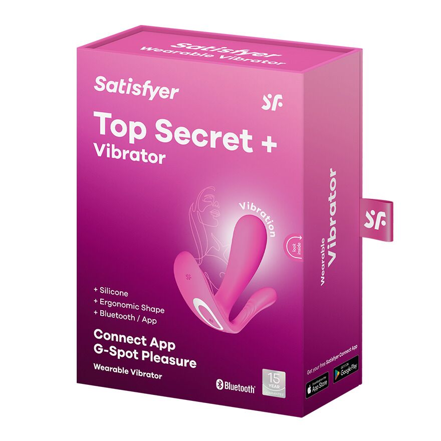 Смарт-вібратор у трусики Satisfyer Top Secret Pink вагінально-кліторальний