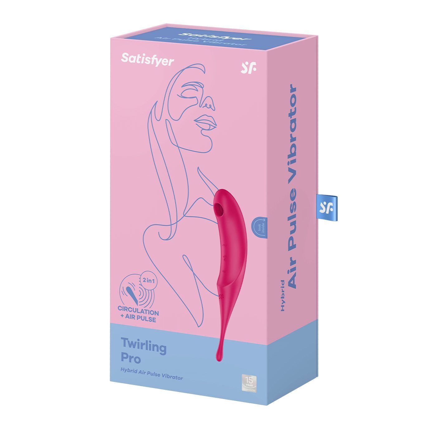 Вібратор для клітора з вакуумною стимуляцією Satisfyer Twirling Pro