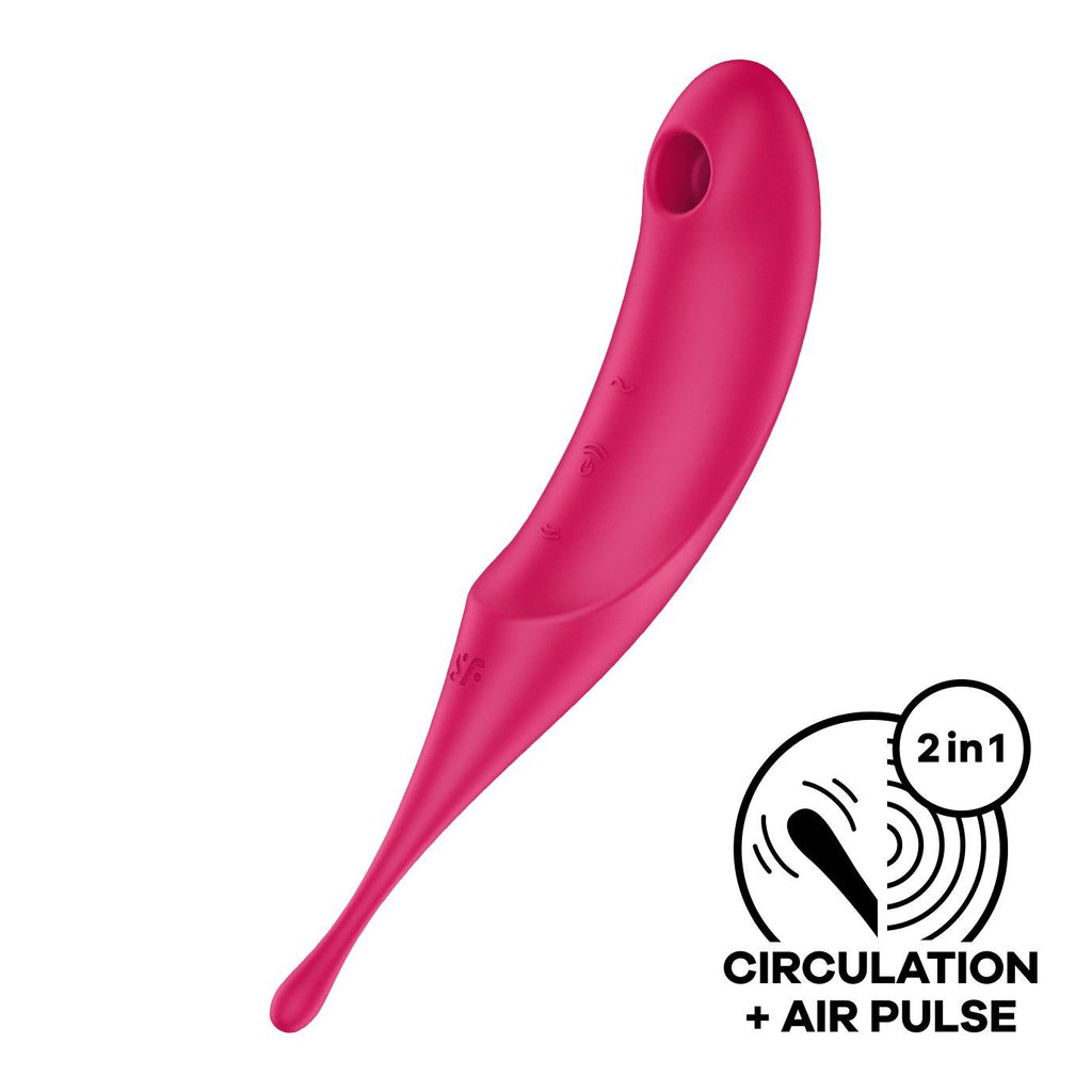 Вібратор для клітора з вакуумною стимуляцією Satisfyer Twirling Pro