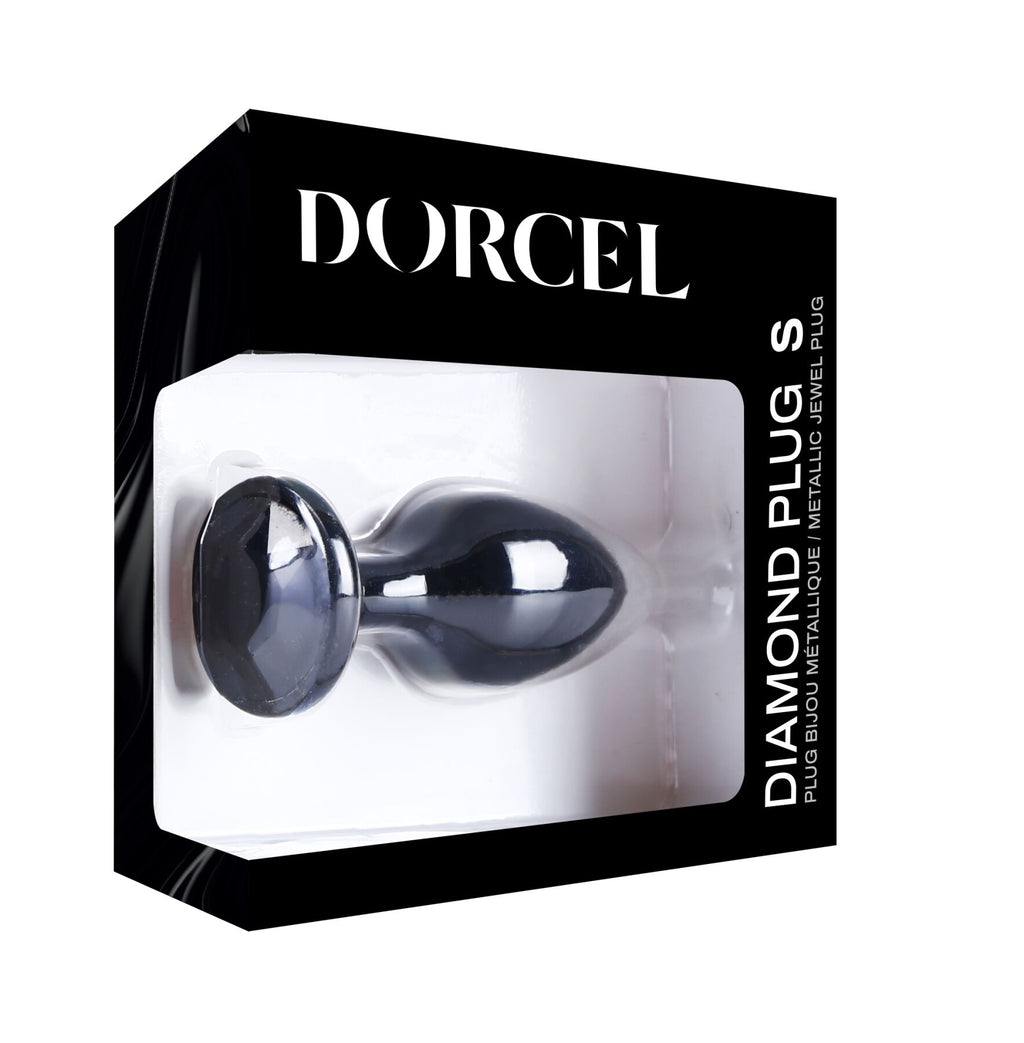 Металева анальна пробка з кристалом Dorcel Diamond Plug