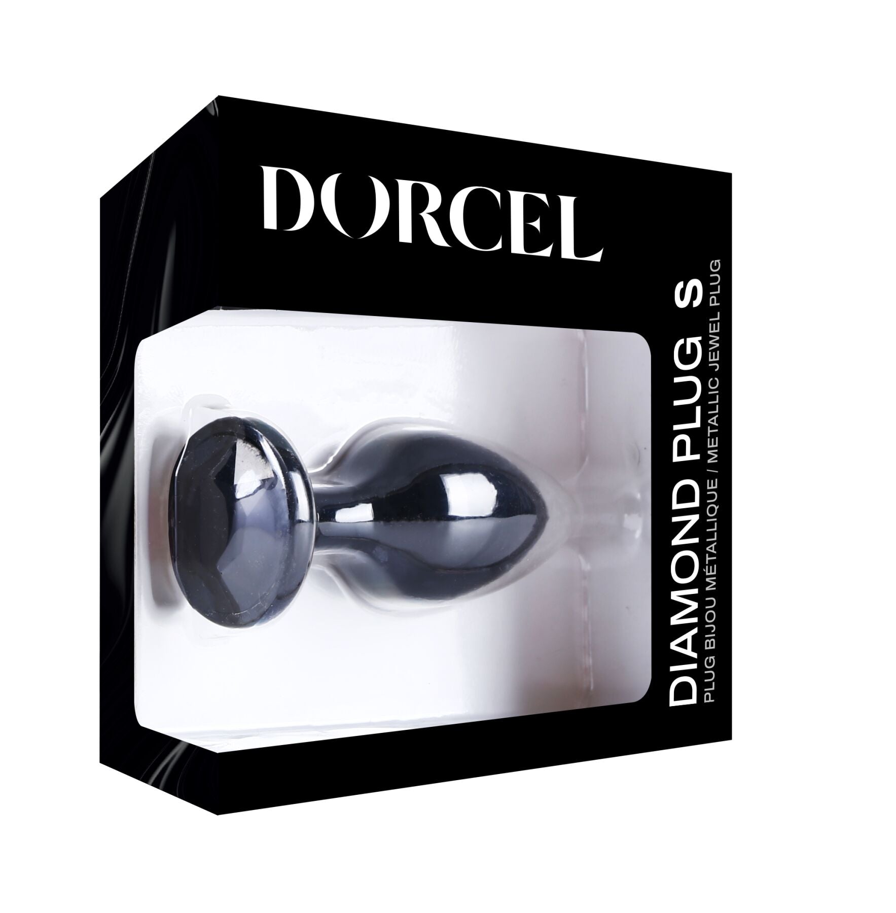 Металева анальна пробка з кристалом Dorcel Diamond Plug