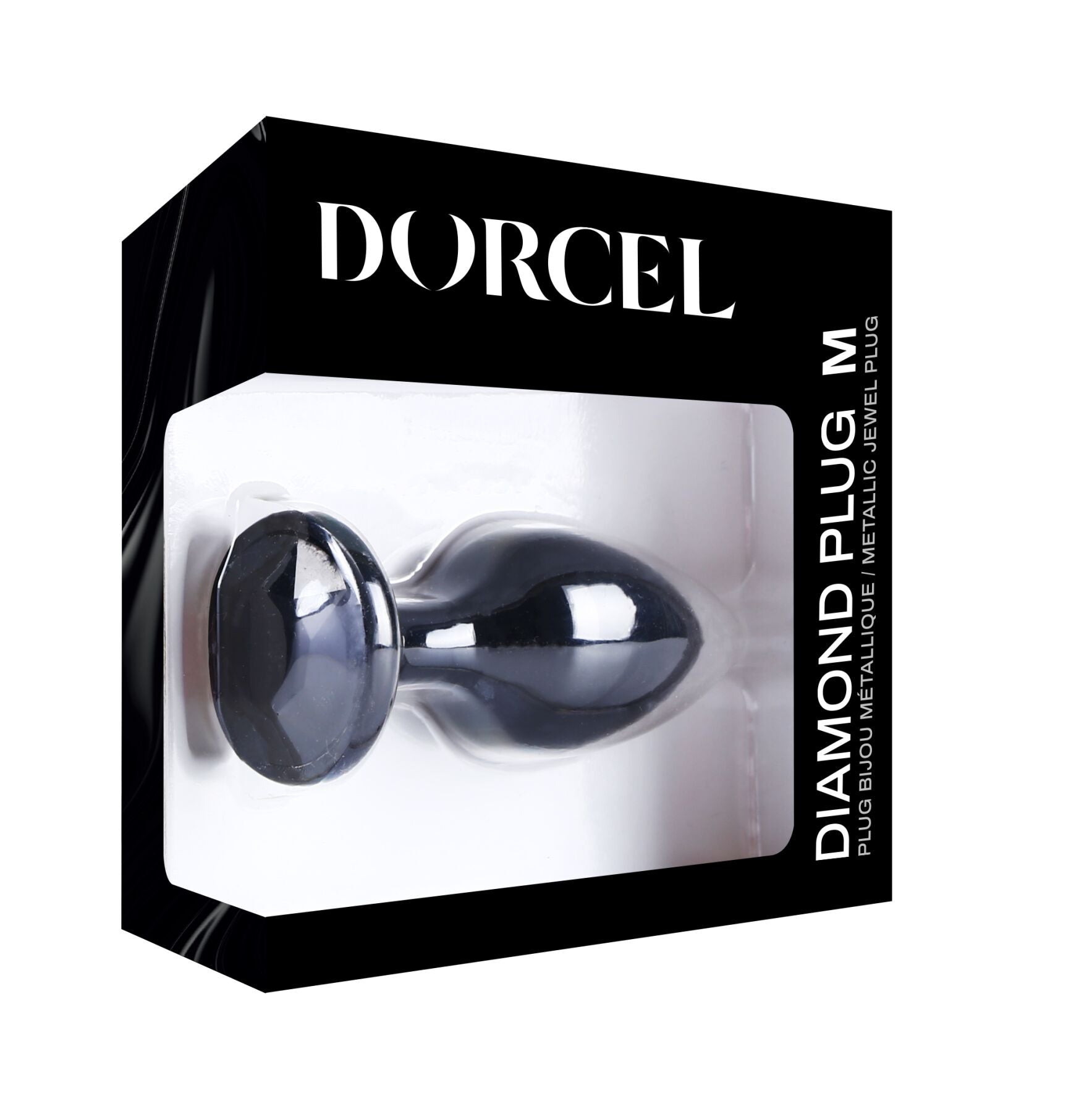 Металева анальна пробка з кристалом Dorcel Diamond Plug