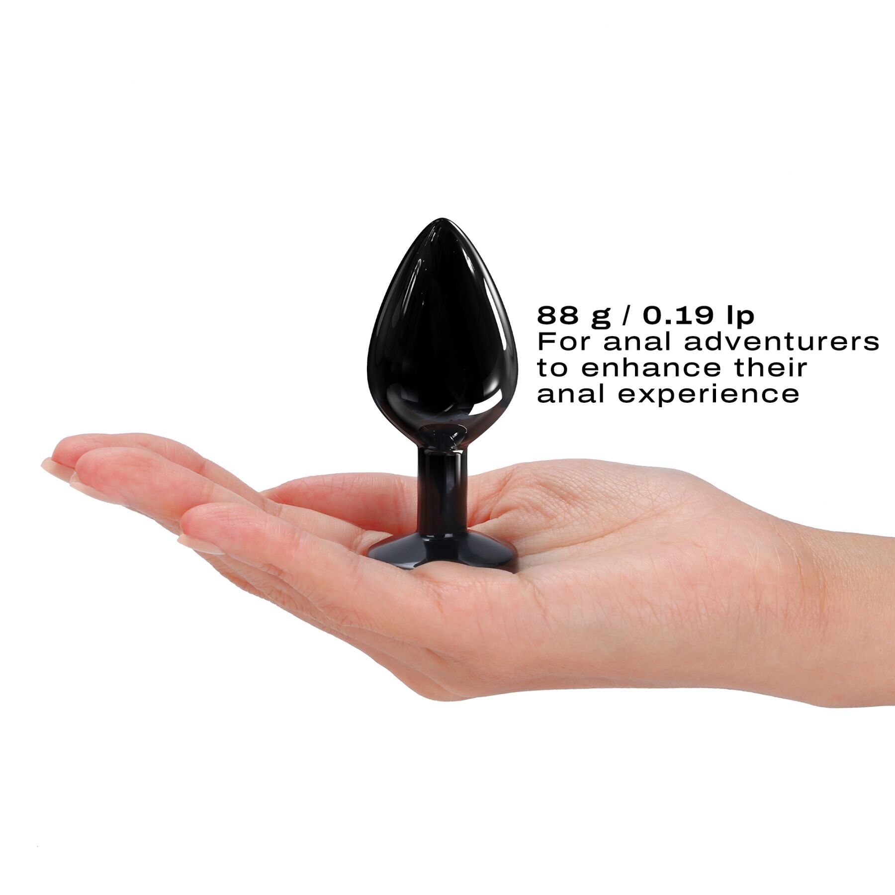 Металева анальна пробка з кристалом Dorcel Diamond Plug