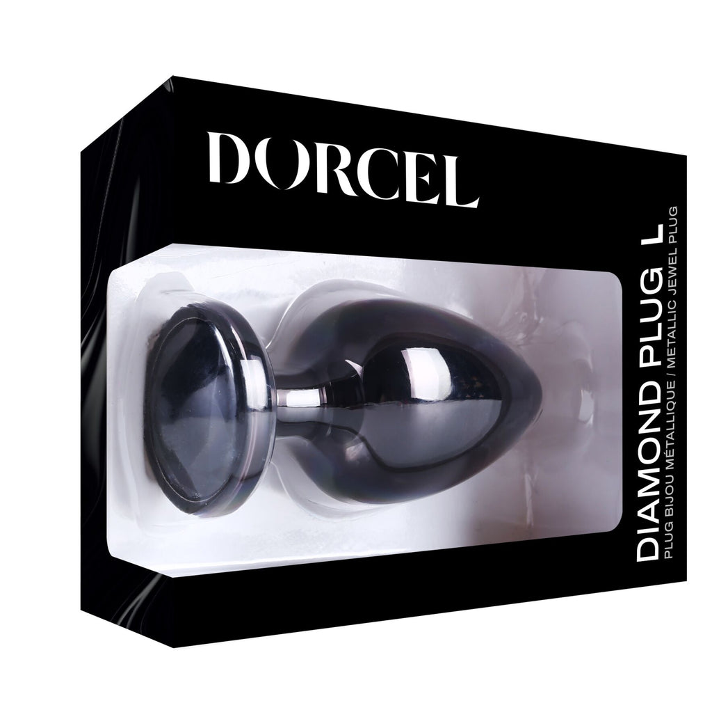 Металева анальна пробка з кристалом Dorcel Diamond Plug