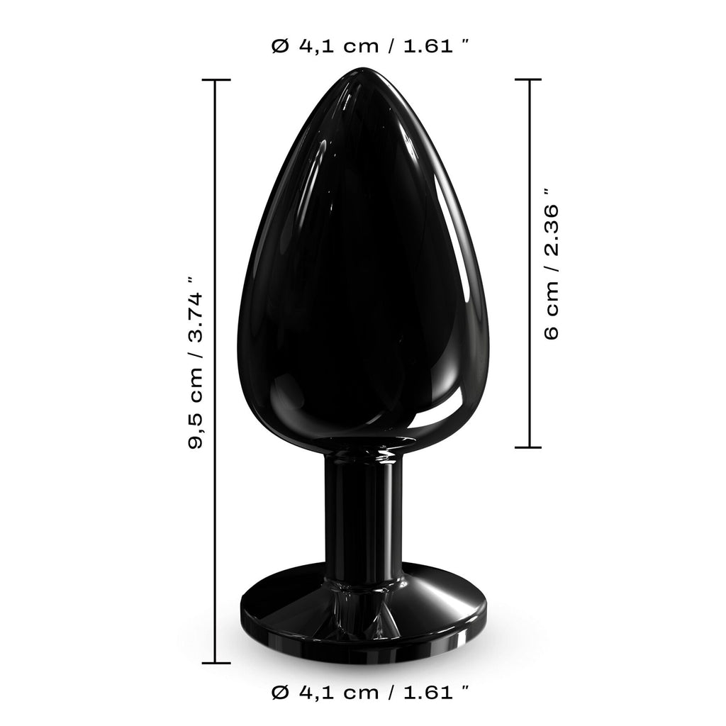 Металева анальна пробка з кристалом Dorcel Diamond Plug