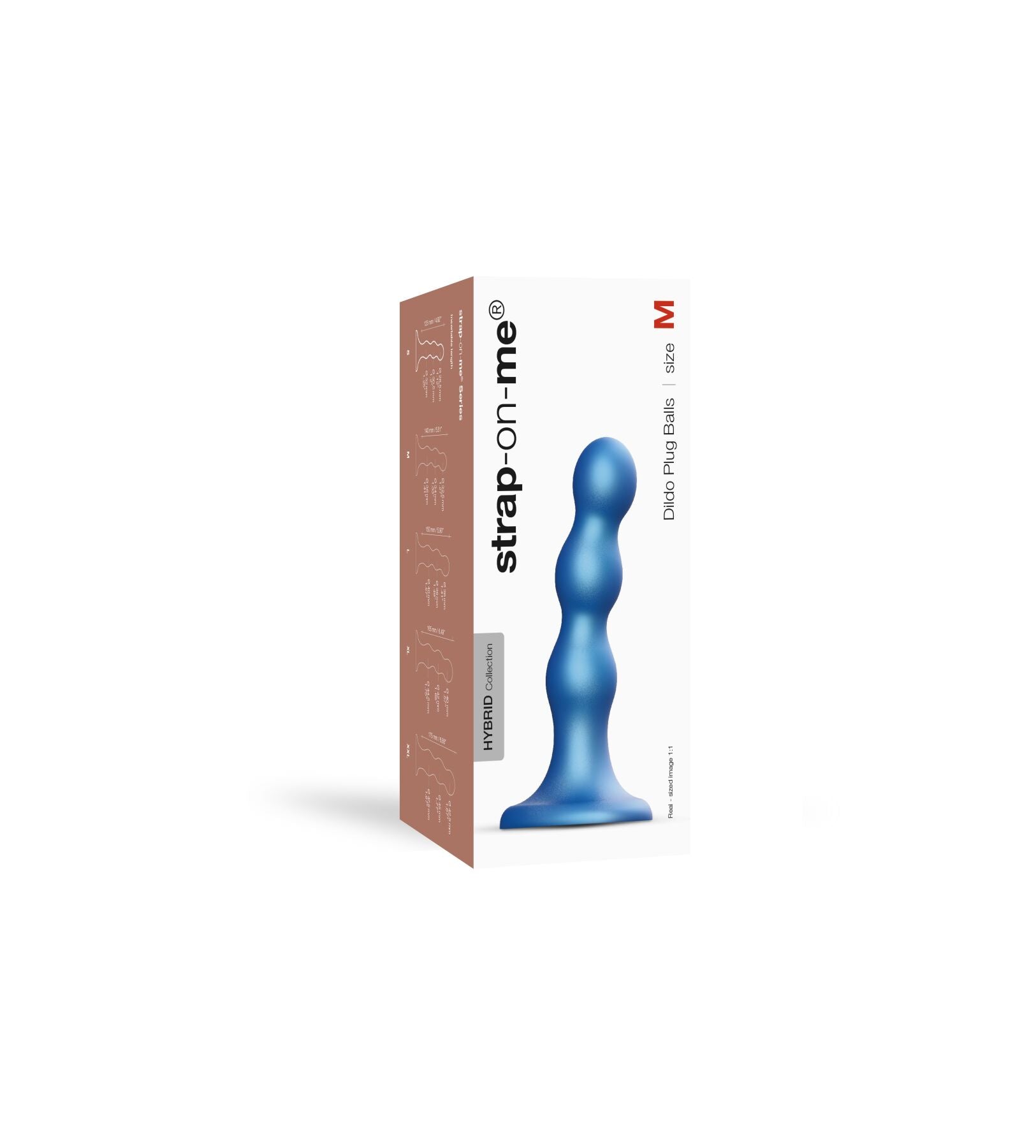 Насадка для страпона Strap-On-Me Dildo Plug Balls