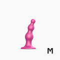 Насадка для страпона Strap-On-Me Dildo Plug Beads Dildo Plug Beads Framboise Metallic